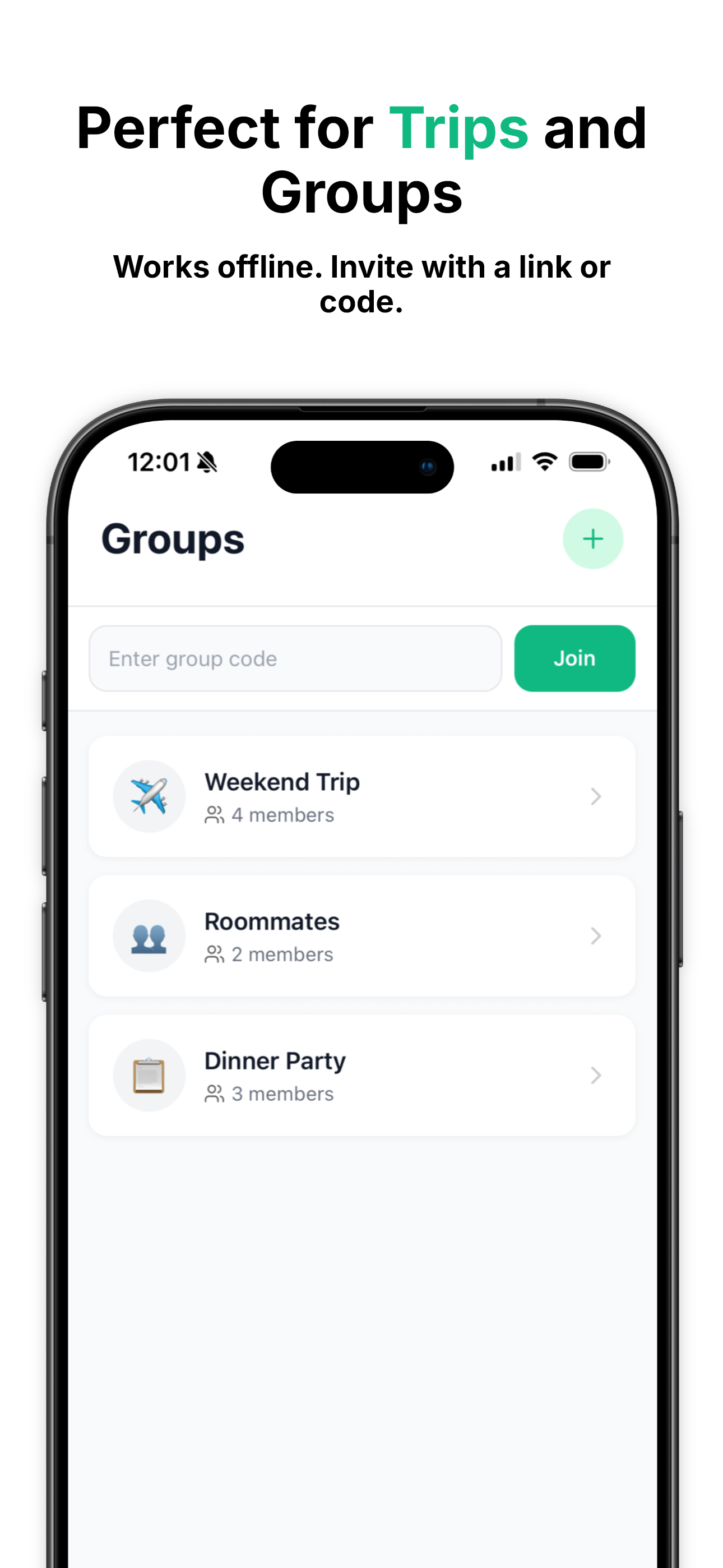 Perfect for trips and groups